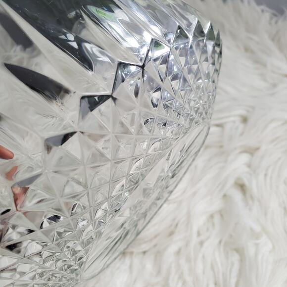 Arcoroc France Clear Vintage Starburst Glass Bowl - Picture 4 of 6